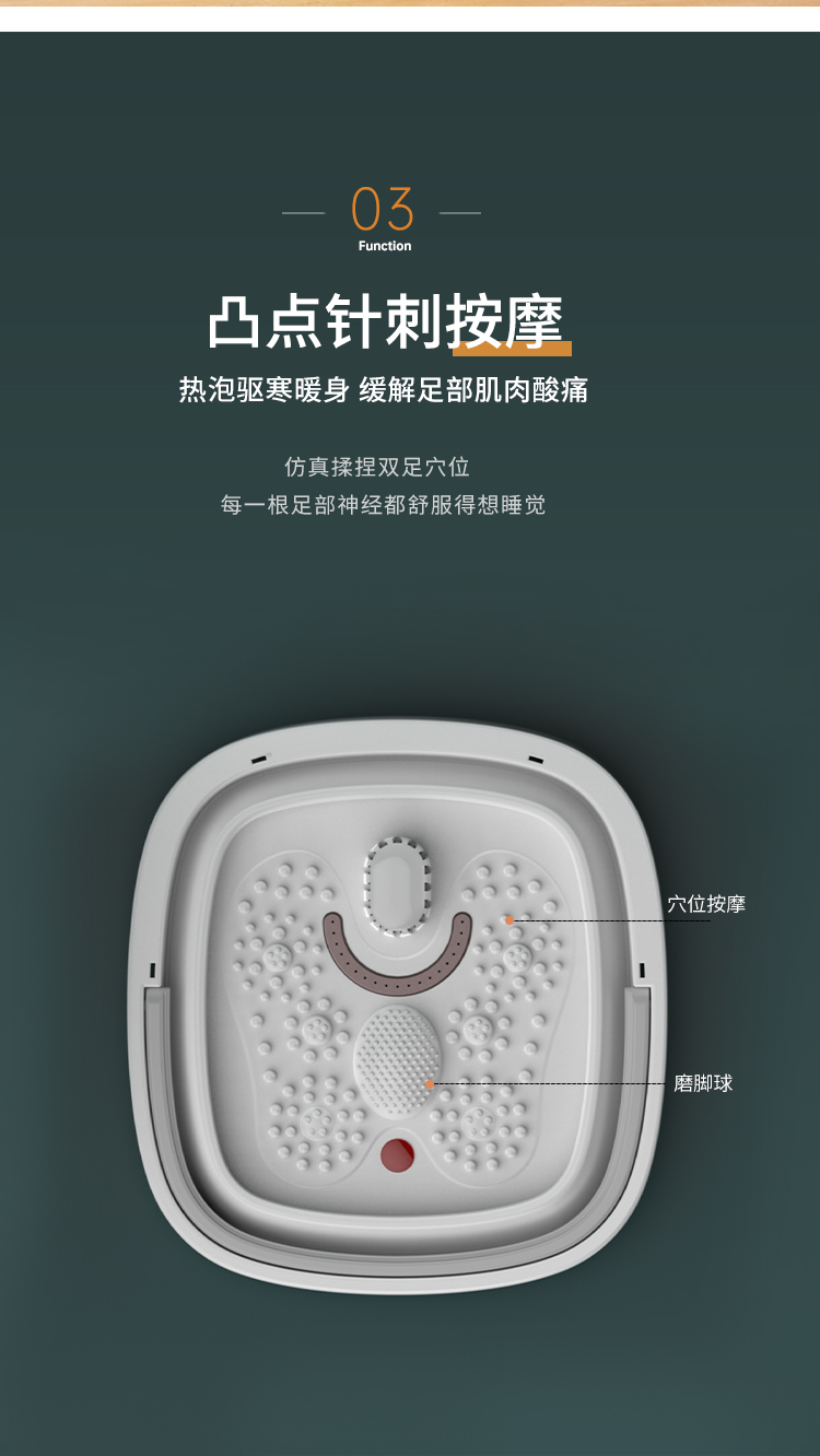 利来折叠泡脚桶足浴盆全自动加热小型家用养生按摩恒温洗脚盆神器